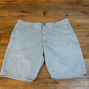 Volcom Men's Grey Flat Front Shorts
